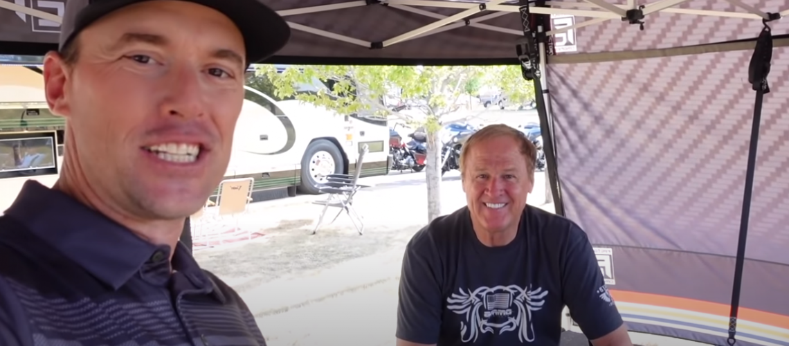Andrew Steele and Rusty Wallace at Sturgis